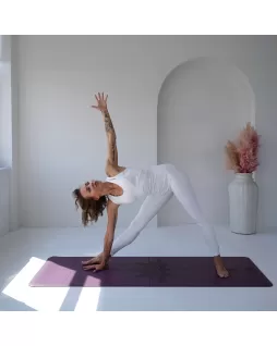 Коврик для йоги — Lotos Purple, с уроками от Елены Маловой